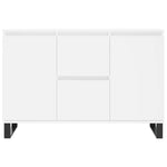 Skjenk Hvit 101,5X35X70 Cm Konstruert Tre