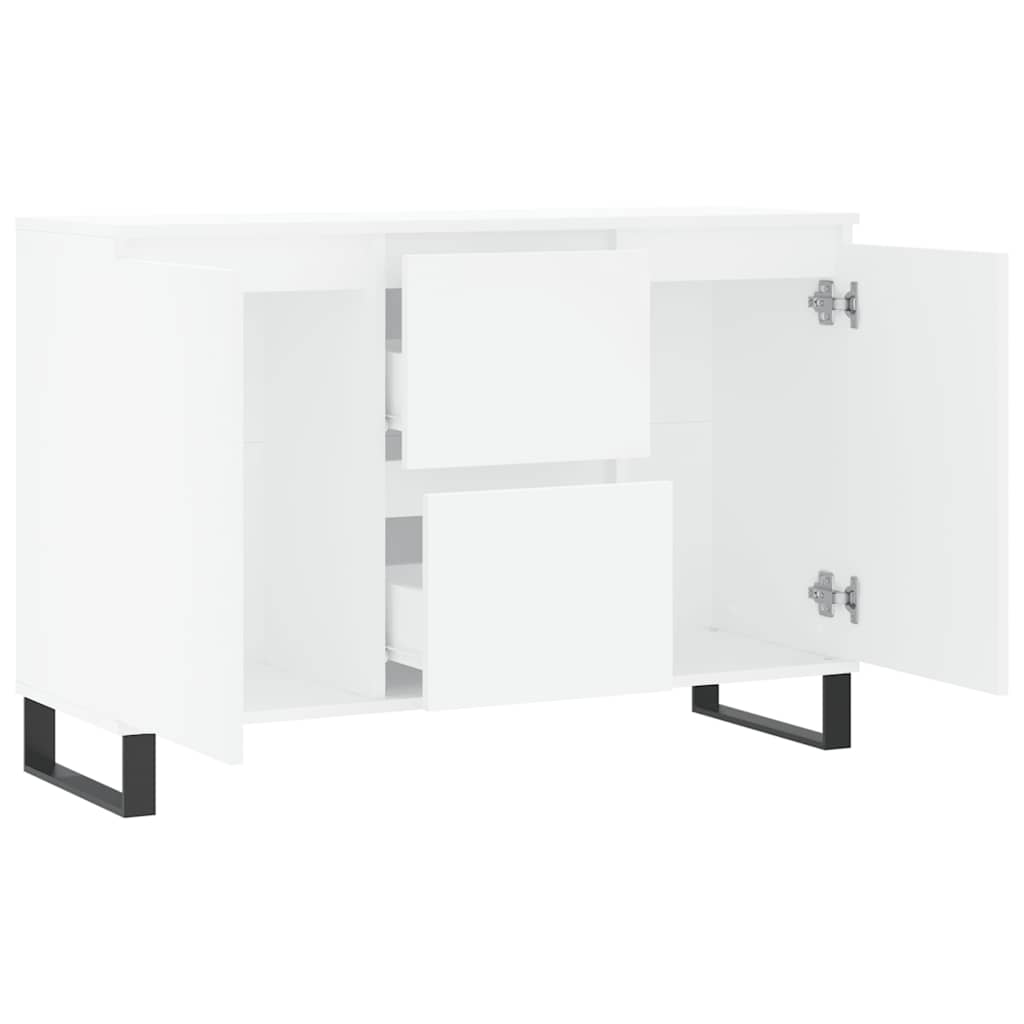 Skjenk Hvit 101,5X35X70 Cm Konstruert Tre