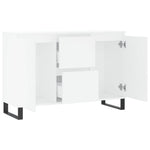 Skjenk Hvit 101,5X35X70 Cm Konstruert Tre