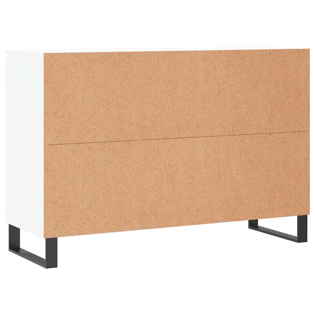 Skjenk Hvit 101,5X35X70 Cm Konstruert Tre