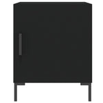 Nattbord Svart 40X40X50 Cm Konstruert Tre