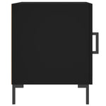 Nattbord Svart 40X40X50 Cm Konstruert Tre