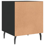 Nattbord Svart 40X40X50 Cm Konstruert Tre