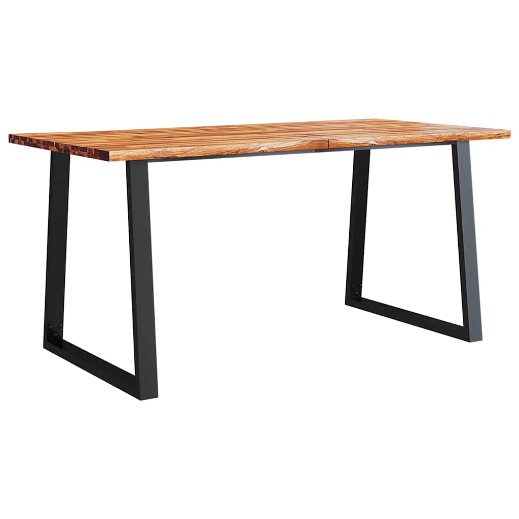 Spisebord Med Naturlig Kant 160X80X75 Cm Heltre Akasie