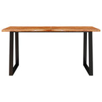 Spisebord Med Naturlig Kant 160X80X75 Cm Heltre Akasie