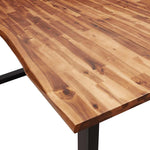Spisebord Med Naturlig Kant 180X90X75 Cm Heltre Akasie