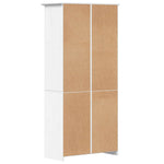Bokhylle Bodo Hvit 82X40X173 Cm Heltre Furu
