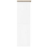 Garderobe Bodo Hvit Og Brun 99X53,5X173 Cm Heltre Furu