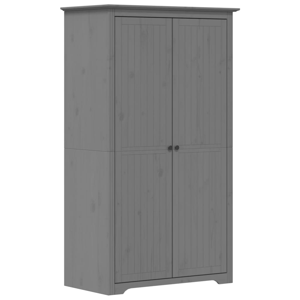 Garderobe Bodo Grå 99X53,5X173 Cm Heltre Furu