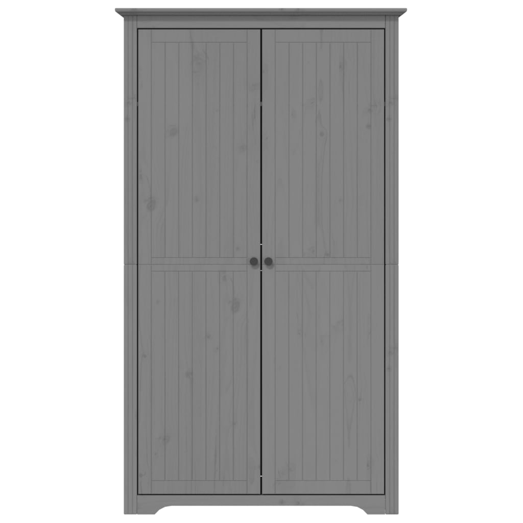 Garderobe Bodo Grå 99X53,5X173 Cm Heltre Furu