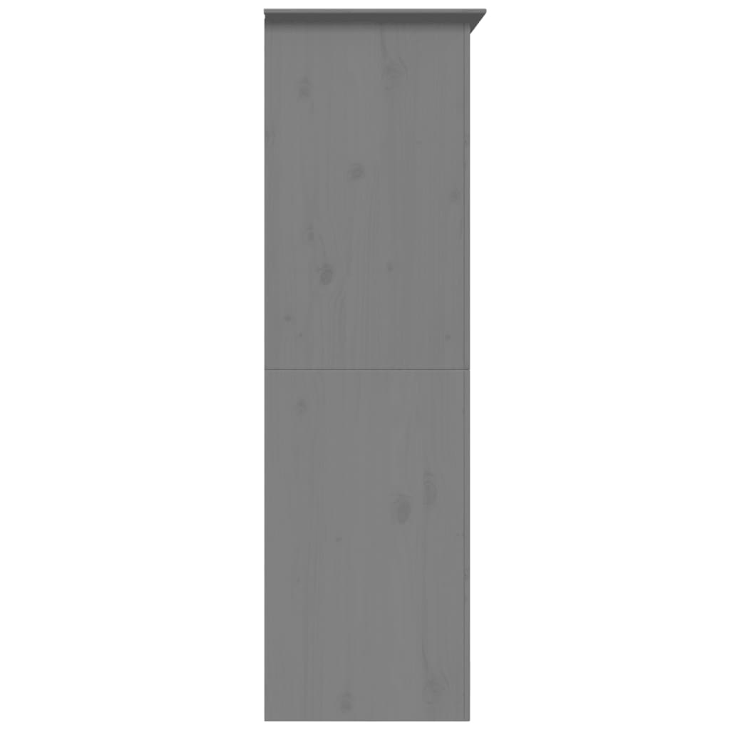 Garderobe Bodo Grå 99X53,5X173 Cm Heltre Furu
