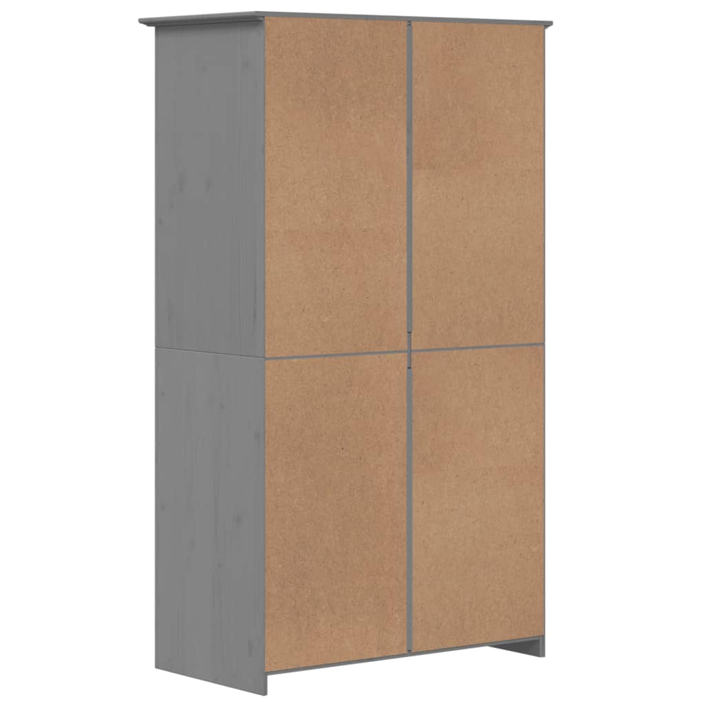 Garderobe Bodo Grå 99X53,5X173 Cm Heltre Furu