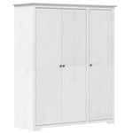 Garderobe Bodo Hvit 146X53,5X173 Cm Heltre Furu