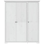 Garderobe Bodo Hvit 146X53,5X173 Cm Heltre Furu