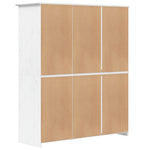 Garderobe Bodo Hvit 146X53,5X173 Cm Heltre Furu