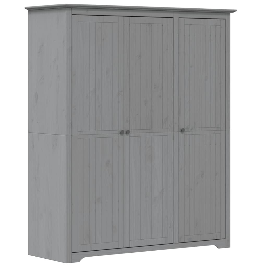 Garderobe Bodo Grå 146X53,5X173 Cm Heltre Furu