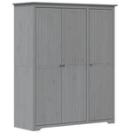 Garderobe Bodo Grå 146X53,5X173 Cm Heltre Furu