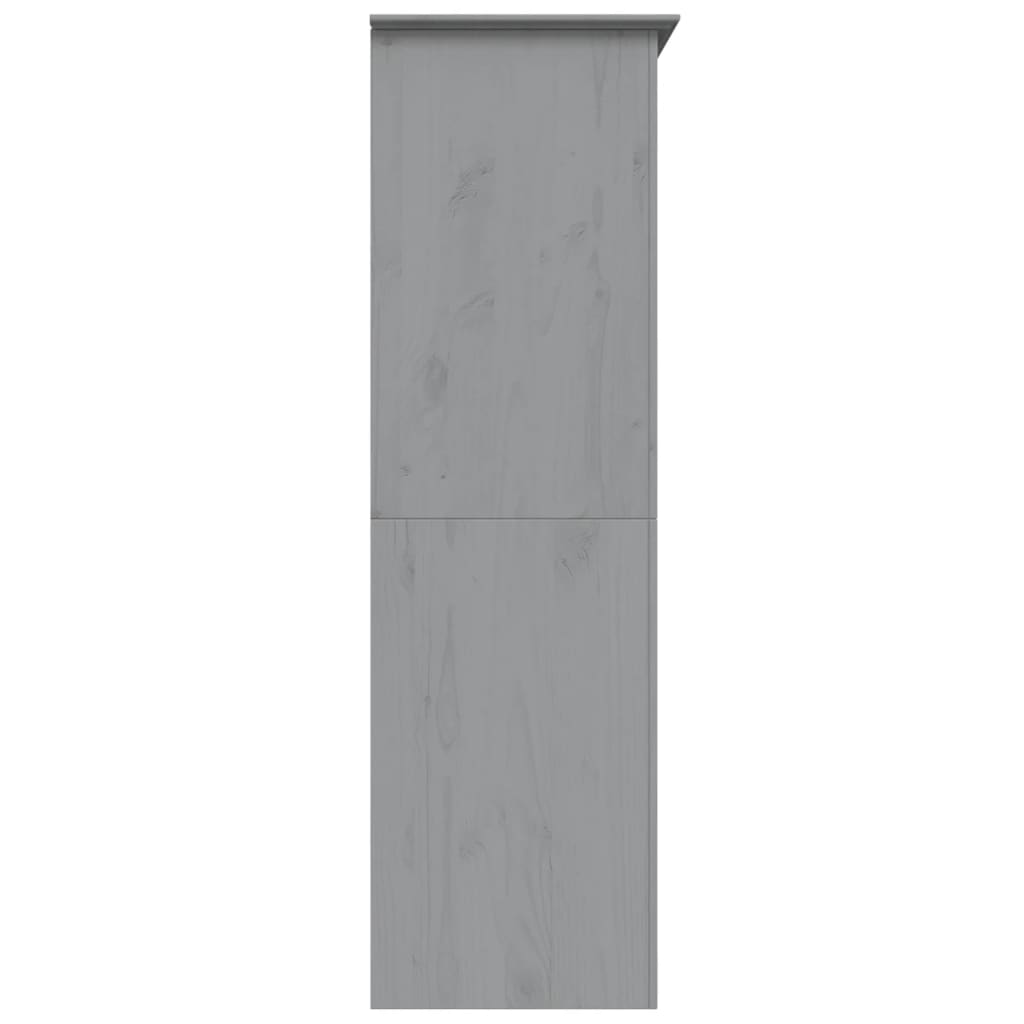 Garderobe Bodo Grå 146X53,5X173 Cm Heltre Furu
