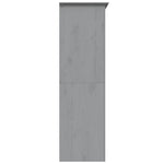 Garderobe Bodo Grå 146X53,5X173 Cm Heltre Furu