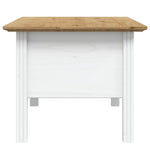 Salongbord Bodo Hvit Og Brun 100X55X46 Cm Heltre Furu