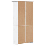 Bokhylle Bodo Hvit 82X40X173 Cm Heltre Furu 5 Etasjer