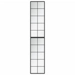 Veggspeil 2 Stk Svart 100X40 Cm Metall