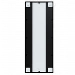 Veggspeil 2 Stk Svart 100X40 Cm Metall