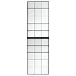 Veggspeil 2 Stk Svart 100X60 Cm Metall