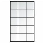 Veggspeil 2 Stk Svart 100X60 Cm Metall