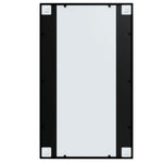 Veggspeil 6 Stk Svart 100X60 Cm Metall