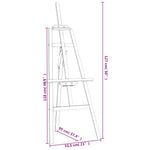 Staffelistativ Svart 53,5X95X127 Cm Heltre Furu