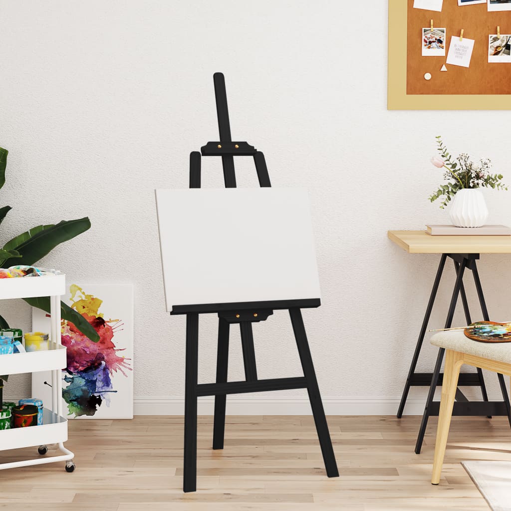Staffelistativ Svart 53,5X95X127 Cm Heltre Furu