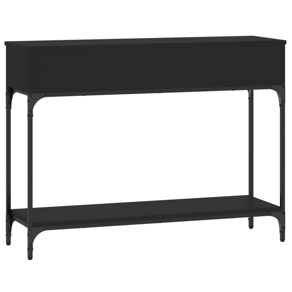 Konsollbord Svart 100X30,5X75 Cm Konstruert Tre