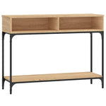 Konsollbord Sonoma Eik 100X30,5X75 Cm Konstruert Tre