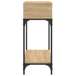 Konsollbord Sonoma Eik 100X30,5X75 Cm Konstruert Tre