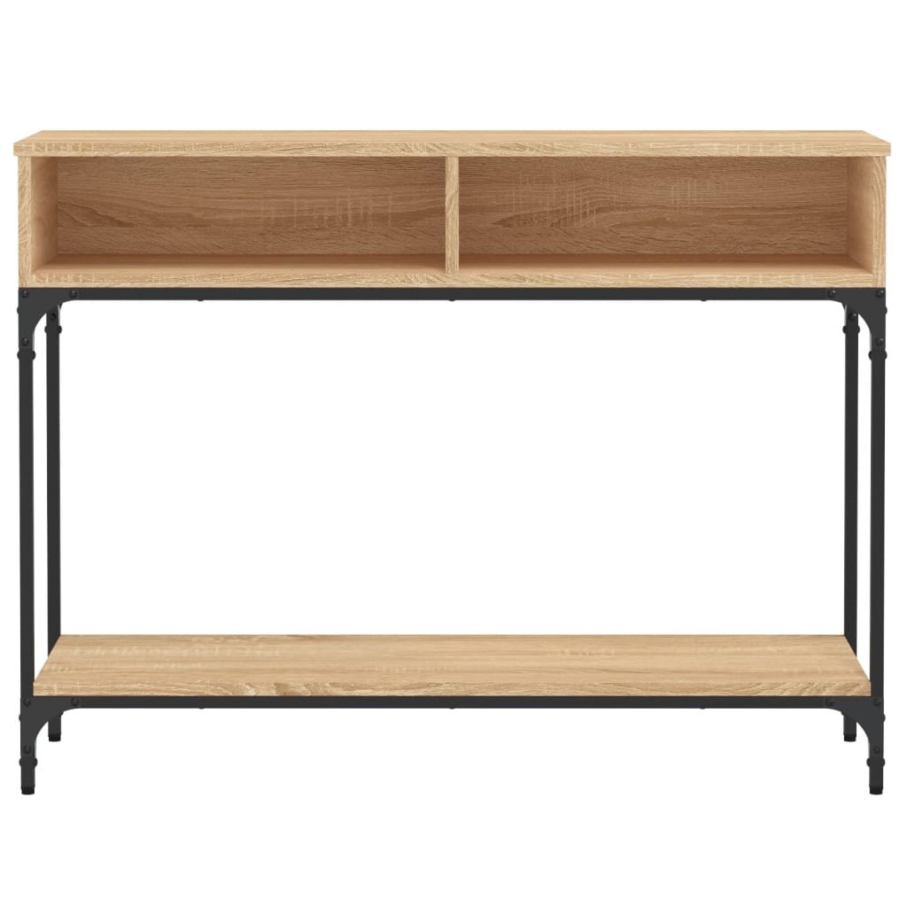 Konsollbord Sonoma Eik 100X30,5X75 Cm Konstruert Tre