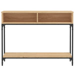 Konsollbord Sonoma Eik 100X30,5X75 Cm Konstruert Tre