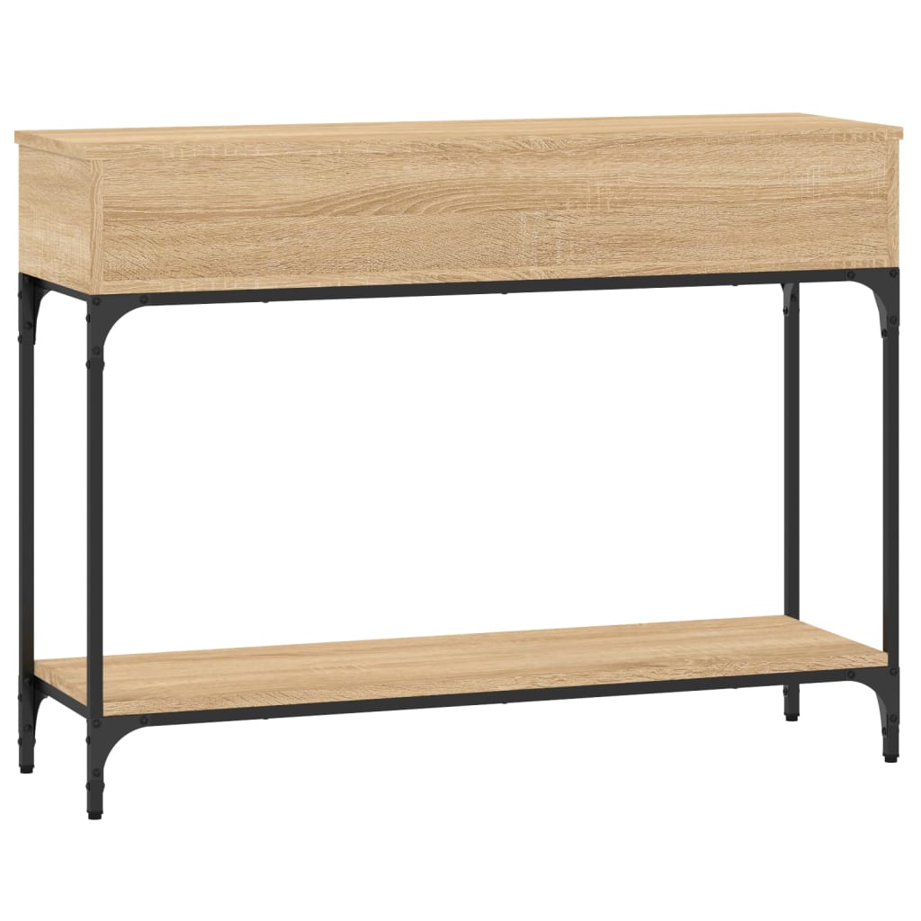 Konsollbord Sonoma Eik 100X30,5X75 Cm Konstruert Tre