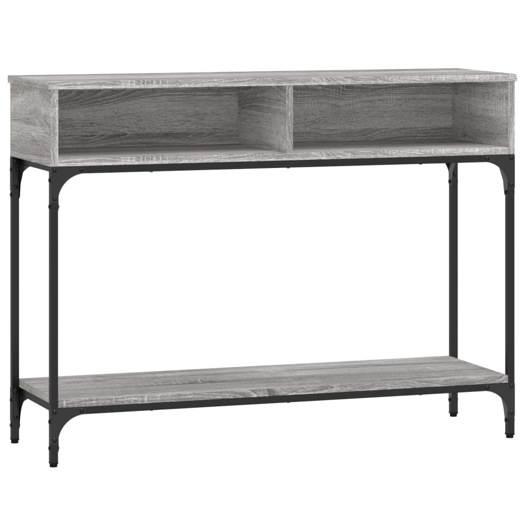 Konsollbord Grå Sonoma 100X30,5X75 Cm Konstruert Tre