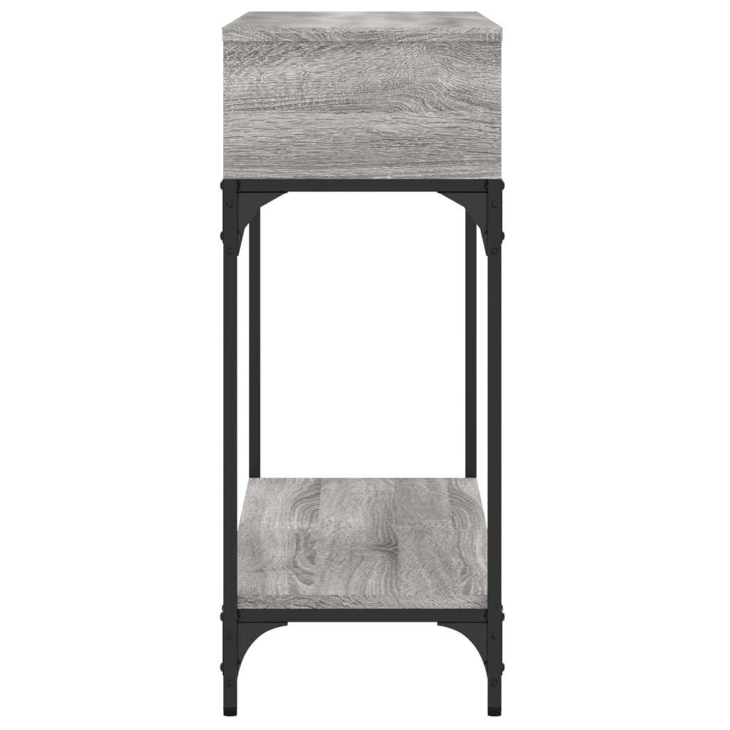 Konsollbord Grå Sonoma 100X30,5X75 Cm Konstruert Tre
