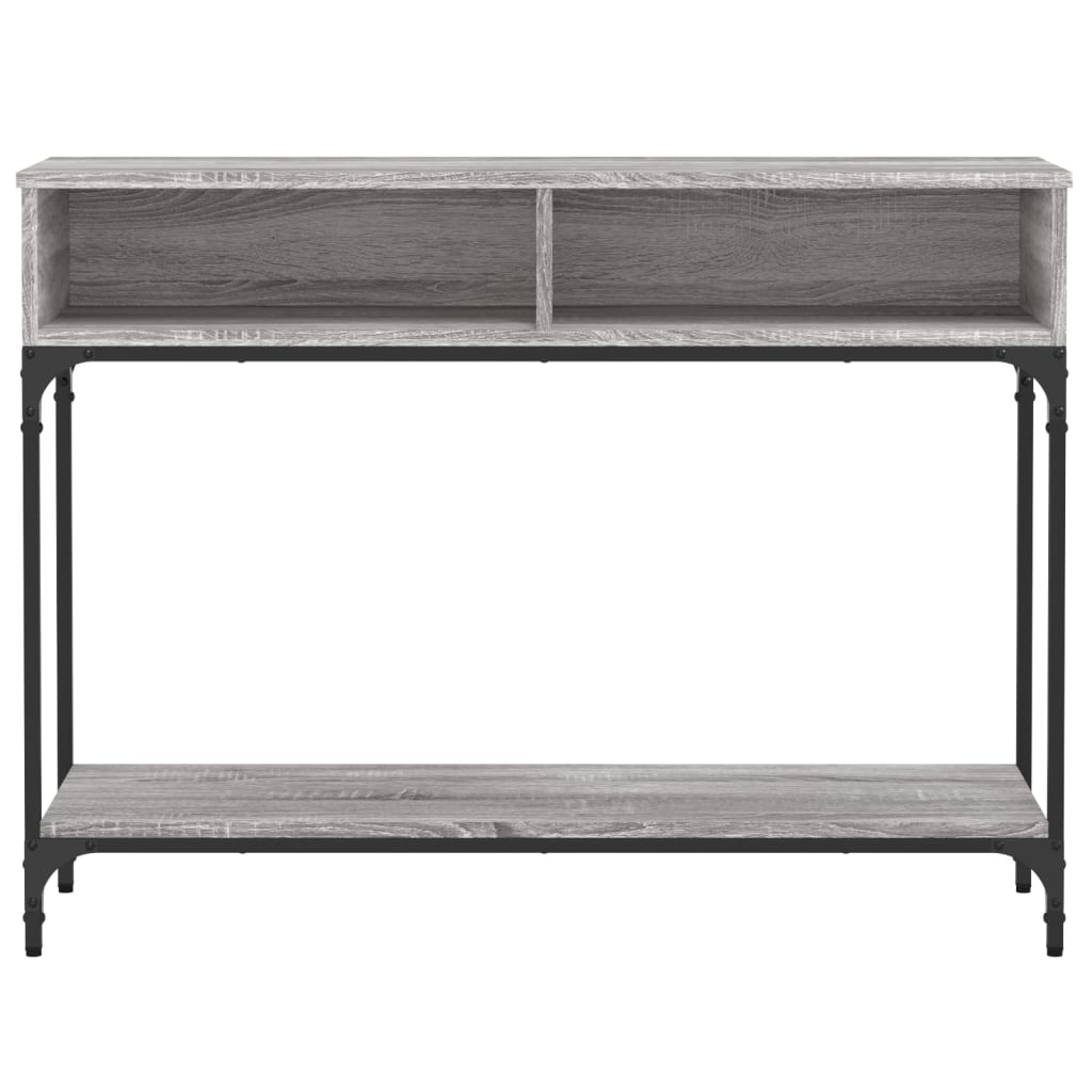 Konsollbord Grå Sonoma 100X30,5X75 Cm Konstruert Tre