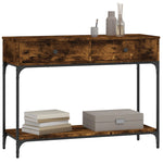 Konsollbord Sonoma Eik 100X34,5X75 Cm Konstruert Tre