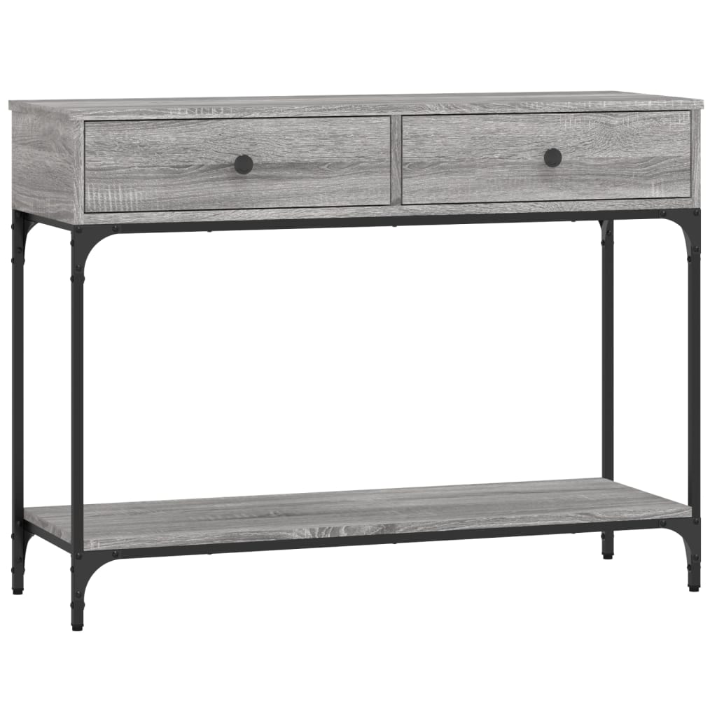 Konsollbord Grå Sonoma 100X34,5X75 Cm Konstruert Tre