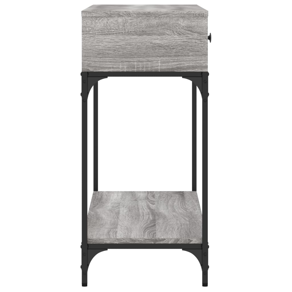 Konsollbord Grå Sonoma 100X34,5X75 Cm Konstruert Tre