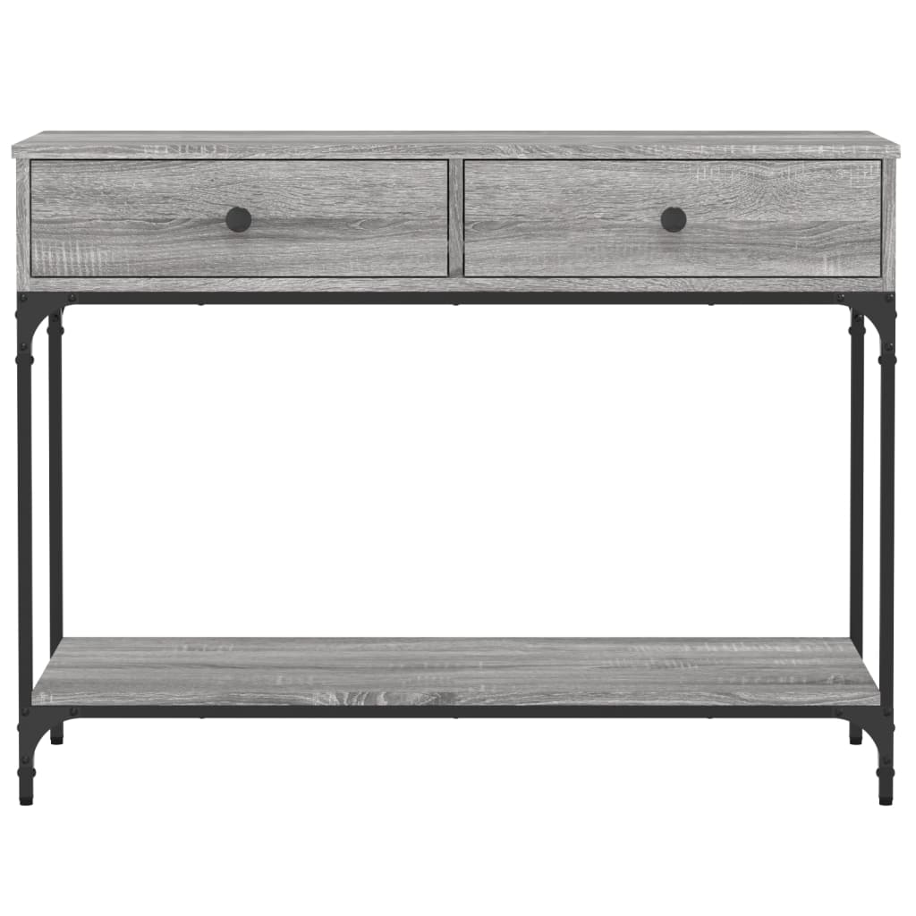 Konsollbord Grå Sonoma 100X34,5X75 Cm Konstruert Tre