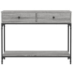 Konsollbord Grå Sonoma 100X34,5X75 Cm Konstruert Tre