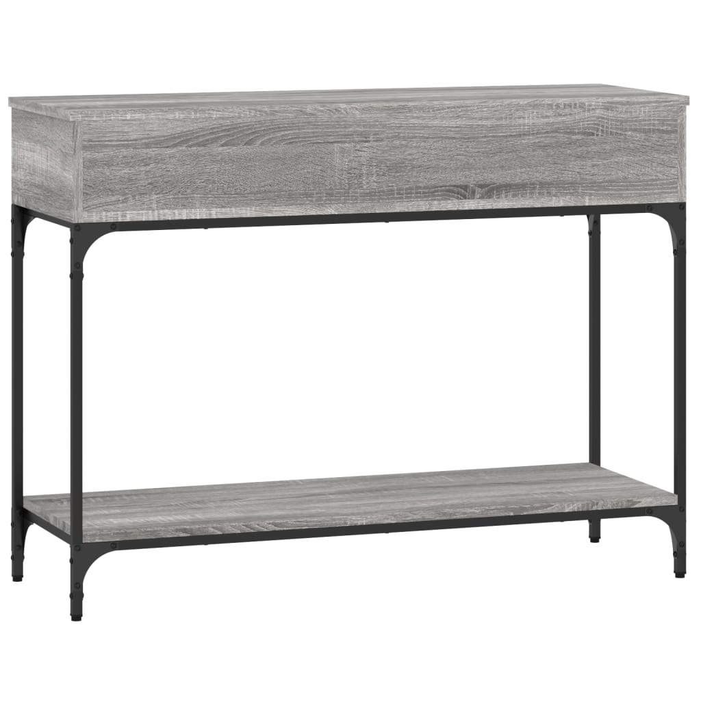 Konsollbord Grå Sonoma 100X34,5X75 Cm Konstruert Tre