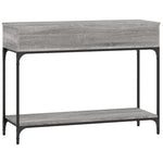 Konsollbord Grå Sonoma 100X34,5X75 Cm Konstruert Tre