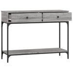 Konsollbord Grå Sonoma 100X34,5X75 Cm Konstruert Tre