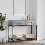 Konsollbord Grå Sonoma 100X34,5X75 Cm Konstruert Tre